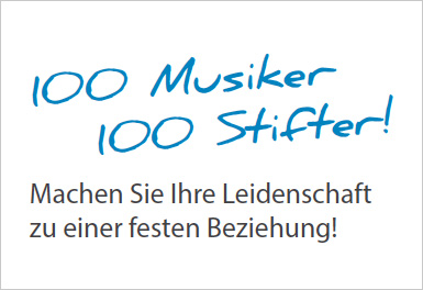 100 Musiker – 100 Stifter Logo